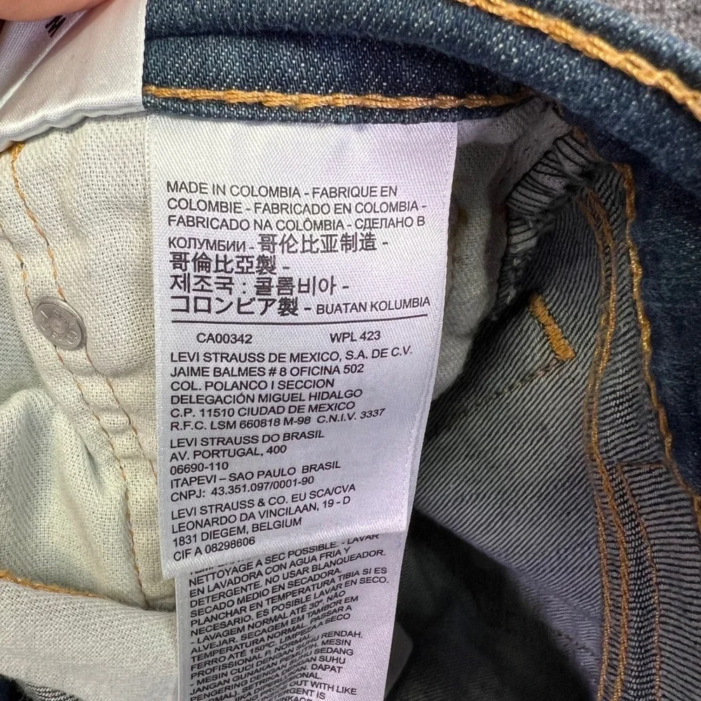 Levis 511 Jeans Men 28x28 Dull Wash Slim Casual Grunge Lightweight Stretch Denim